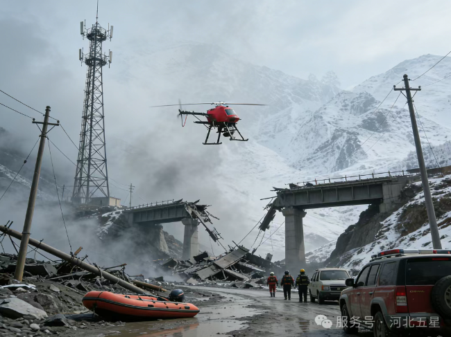 跨越“三斷”絕境，架起空中生命線！河北五星“瓦爾特·紅色之鷹”守護應急通信